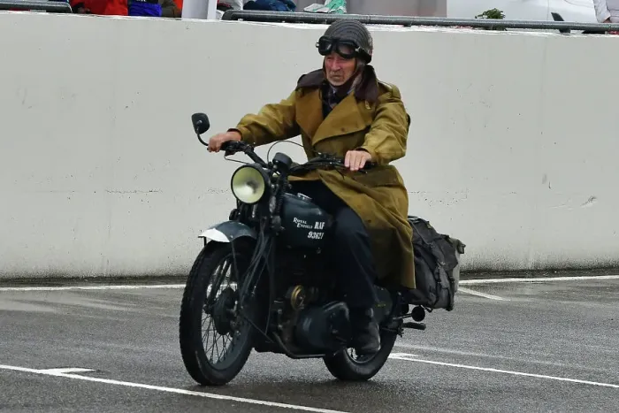 Rights Managed : CJ14 9716 Royal Enfield, ex-RAF Motorcycle Rights Managed : CJ14 9716 Royal Enfield, ex-RAF Motorcycle