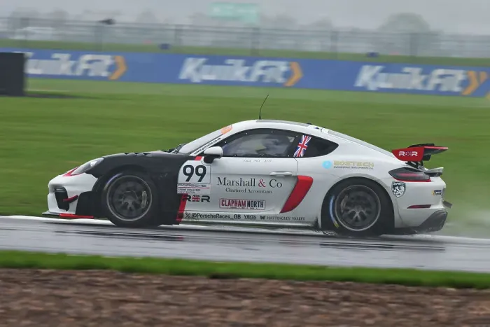 Framed Print : CJ15_0092 Joe Marshall, Rob Boston Racing, Porsche 718 Cayman GT4 RS Clubsport.jpg