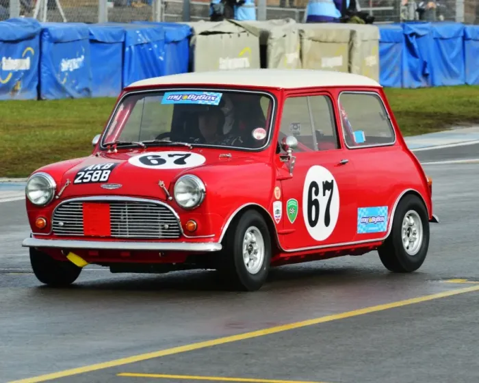 Framed Print : CJ3 1097 Pete Morgan, Austin Mini, AKB 258 B