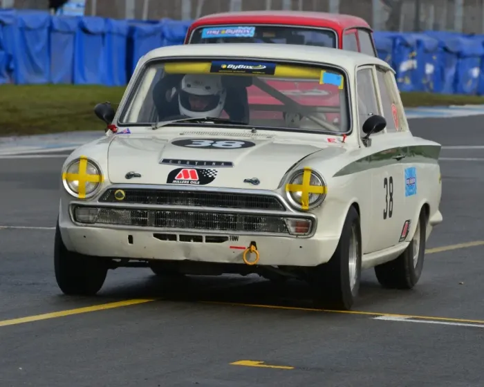 Framed Print : CJ3 1237 Steve Shuttleworth, Ford Lotus Cortina