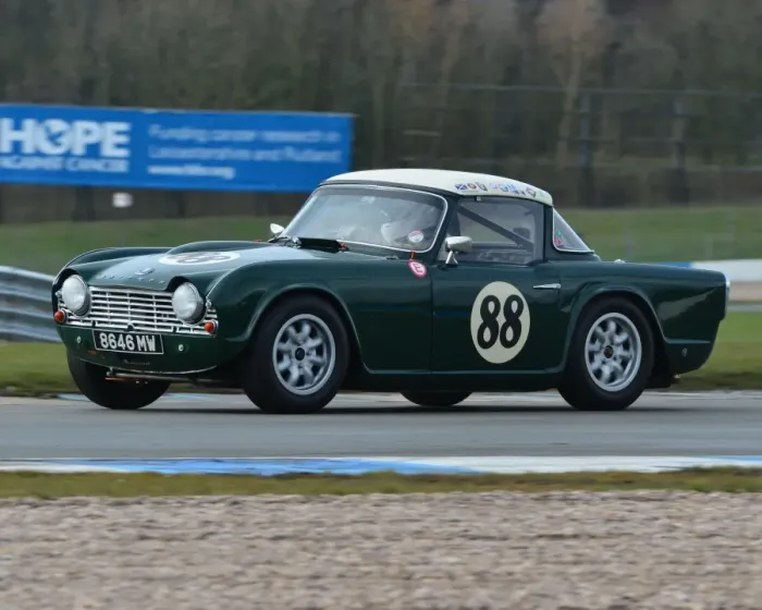 Framed Print : CJ3 1333 Andy Somerville, Triumph TR4, 8646 MW Framed Print : CJ3 1333 Andy Somerville, Triumph TR4, 8646 MW