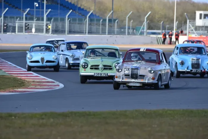 Framed Print : CJ3 2796 John Polson, Sholto Gilbertson-Hart, Riley 1-5, Gavin Watson, Borgward Isabella TS