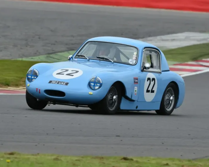 Framed Print : CJ3 6588 Tony Davis, Austin Healey Sprite, 362 UAE