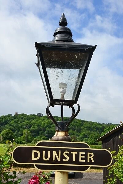 CJ3 8226 Dunster Railway sign