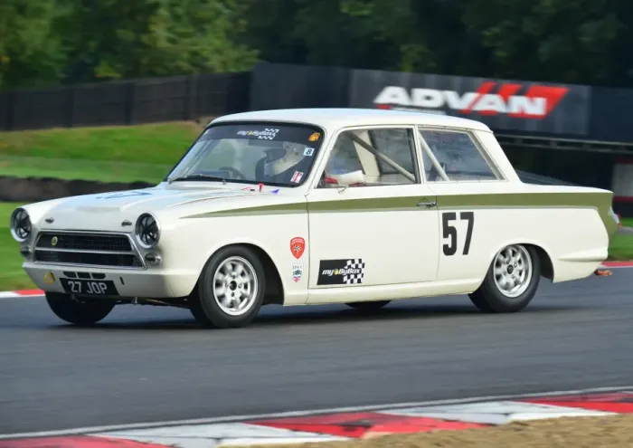 Framed Print : CJ4 9666 Jonathan Gomm, Ford Lotus Cortina