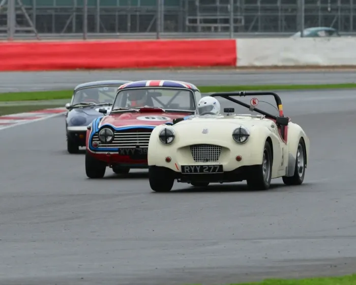 Framed Print : CJ5 1563 Richard Owen, Triumph TR2, Colin Sharp, Triumph TR5