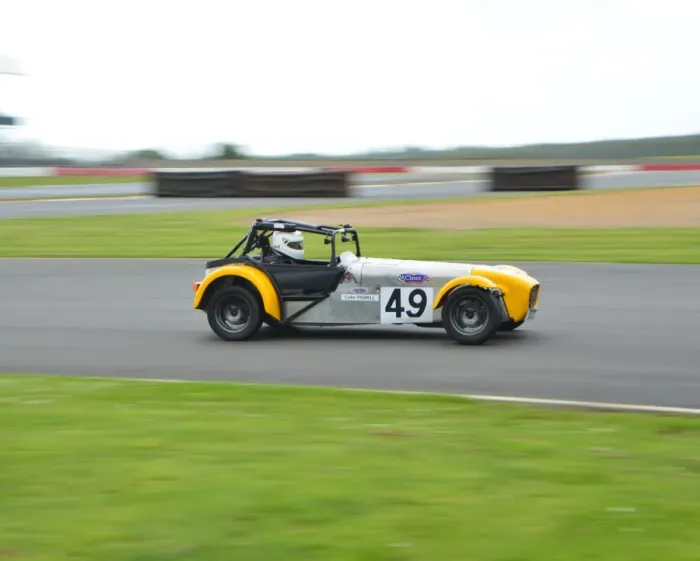 Framed Print : CJ5 4560 Colin Powell, Caterham, Rover K series