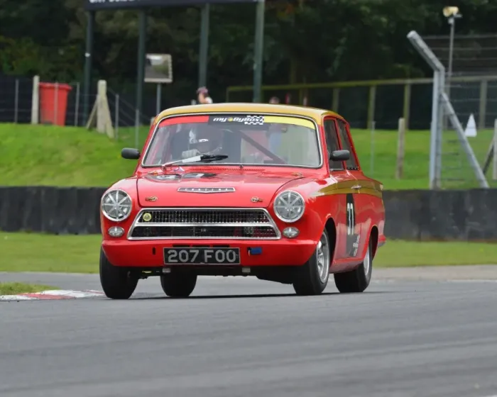 Framed Print : CJ5 6083 Mike Gardiner, Ford Lotus Cortina, 207 FOO