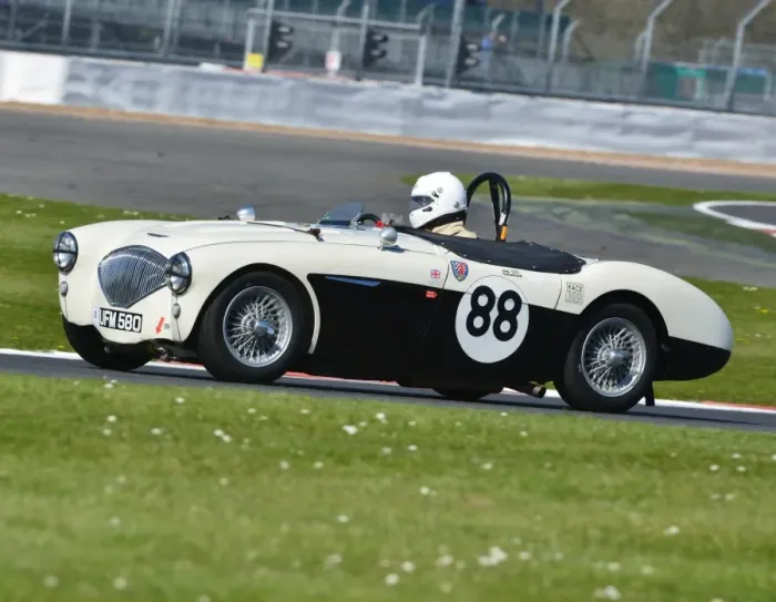 Framed Print : CJ5 7304 Jeremy Holden, Austin Healey 100