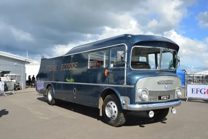 Framed Print : CJ5 7856 Ecurie Ecosse, race transporter