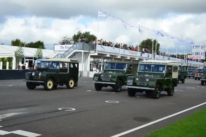 Rights Managed : CJ6 2239 Early Land Rovers