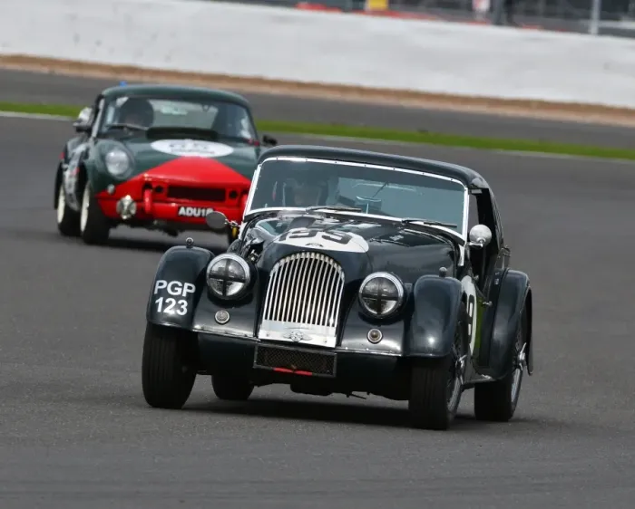Framed Print : CJ6 2957 Simon Gurney, Morgan Plus 4, PGP 123