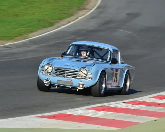 Framed Print : CJ6 3852 Mark Campbell, Triumph TR5 Framed Print : CJ6 3852 Mark Campbell, Triumph TR5