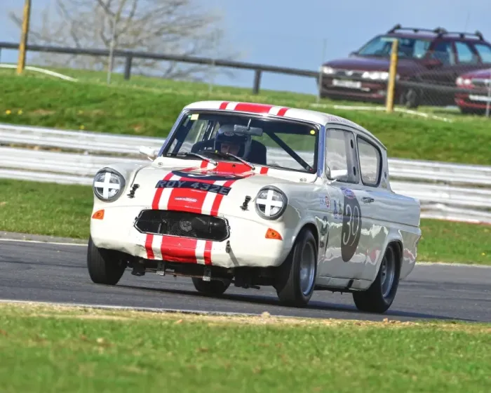Framed Print : CJ6 7150 Mark Thomas, Ford Anglia 105E Framed Print : CJ6 7150 Mark Thomas, Ford Anglia 105E