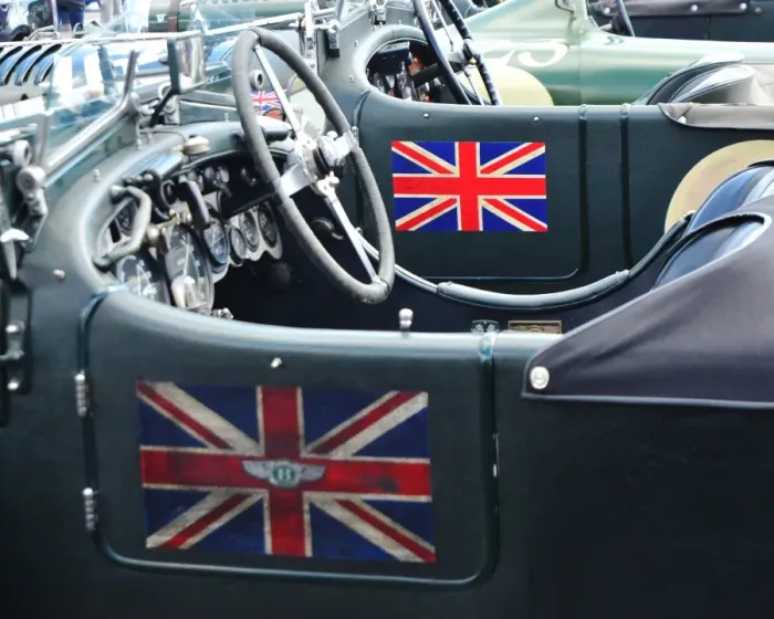 Framed Print : CJ6 8185 Bentleys flying the flag Framed Print : CJ6 8185 Bentleys flying the flag