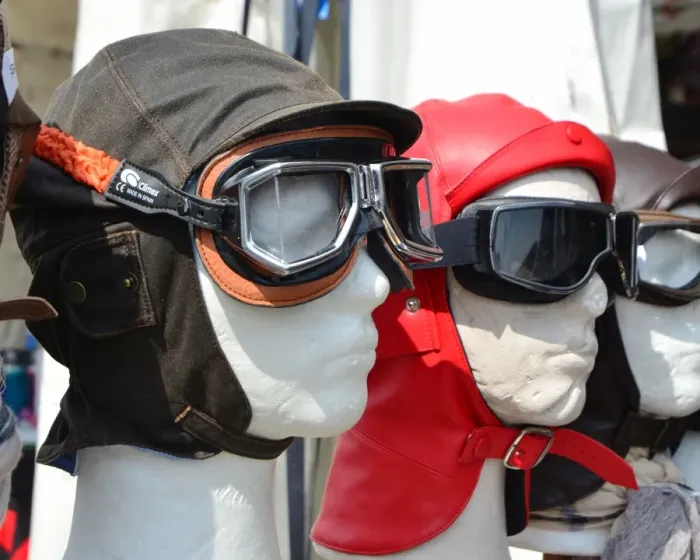 Framed Print : CJ6 8430 Hats and goggles
