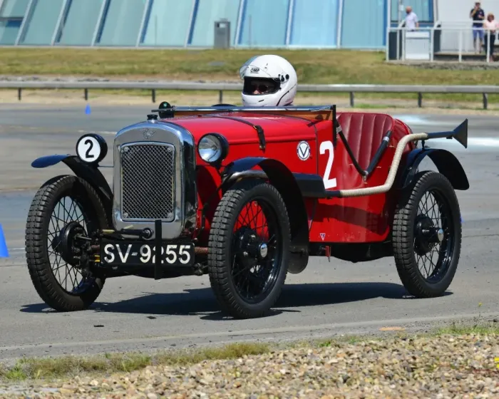 Framed Print : CJ6 8747 Miss Vicki Royston, Austin 7 Ulster replica Framed Print : CJ6 8747 Miss Vicki Royston, Austin 7 Ulster replica