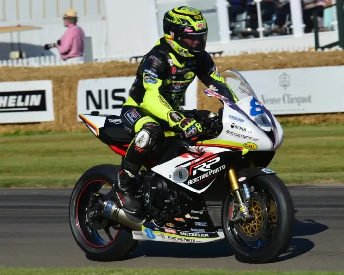 Rights Managed : CJ6 9093 Gary Johnson, Triumph Daytona 675