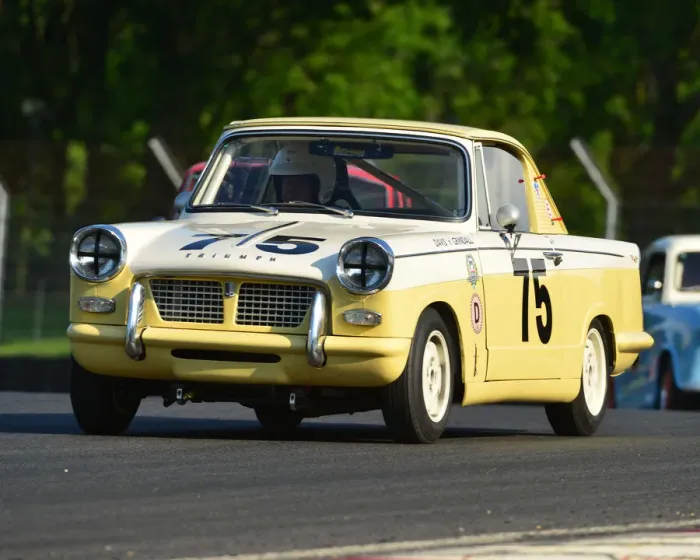 Framed Print : CJ7 3470 Julian Grindall, Darryl Davis, Triumph Herald Coupe Framed Print : CJ7 3470 Julian Grindall, Darryl Davis, Triumph Herald Coupe