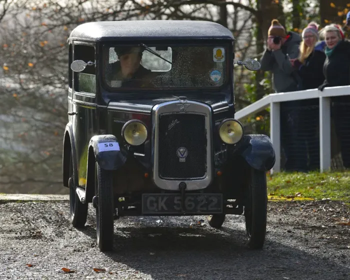 Framed Print : CJ7 6932 Miss Sarah Owen, Austin 7 Saloon Framed Print : CJ7 6932 Miss Sarah Owen, Austin 7 Saloon