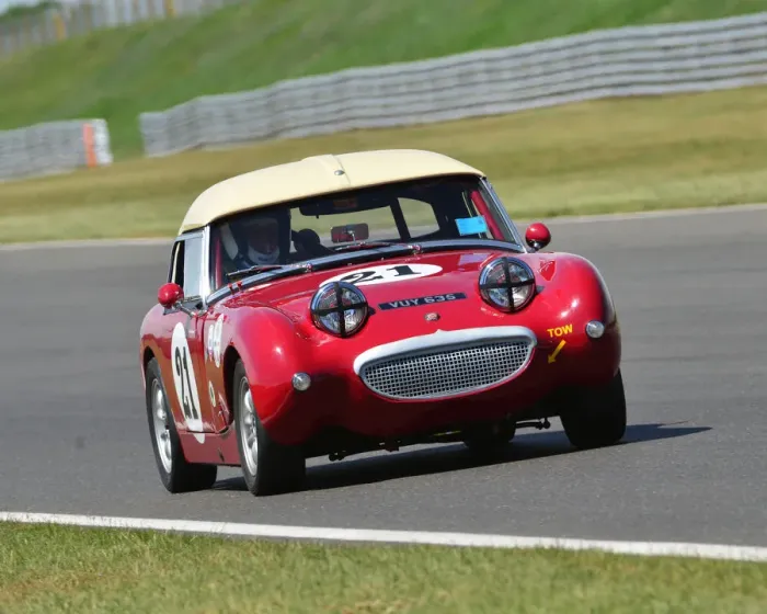 Framed Print : CJ7 9034 Peter Chappell, Austin Healey Sprite Mk1