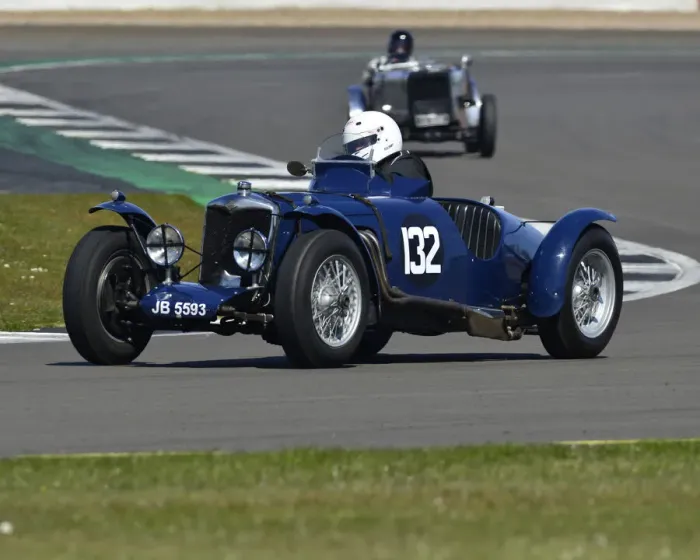 Framed Print : CJ84319 Mike James, Riley 12-4 TT Sprite Replica
