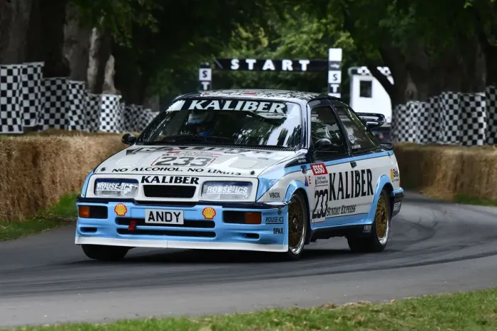 Rights Managed : CJ9 1499 Julian Thomas, Ford Sierra Cosworth RS500