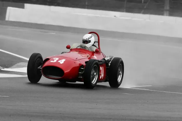 Framed Print : CJ9 2343Red John Spiers, Maserati 250F 2516 Framed Print : CJ9 2343Red John Spiers, Maserati 250F 2516