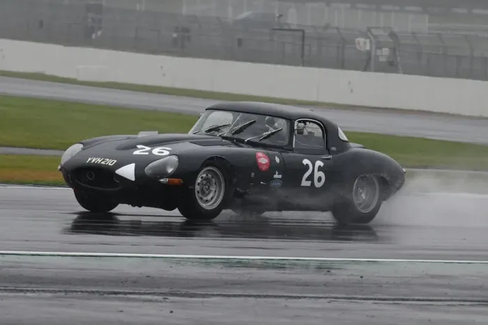 Framed Print : CJ9 3464 John Spiers, Tiff Needell, Jaguar E-Type lightweight Framed Print : CJ9 3464 John Spiers, Tiff Needell, Jaguar E-Type lightweight