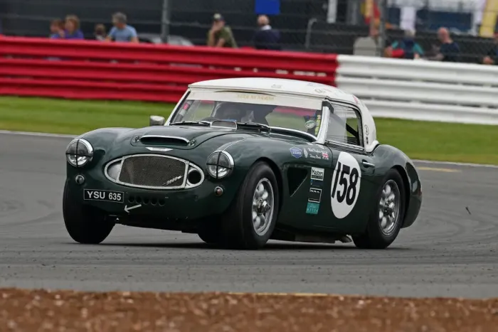 Framed Print : CJ9 3662 Mark Pangborn, Austin Healey 3000 Framed Print : CJ9 3662 Mark Pangborn, Austin Healey 3000