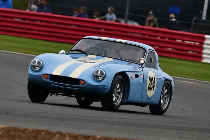 Framed Print : CJ9 3663 James Thorpe, Phil Quaife, TVR Grantura Framed Print : CJ9 3663 James Thorpe, Phil Quaife, TVR Grantura