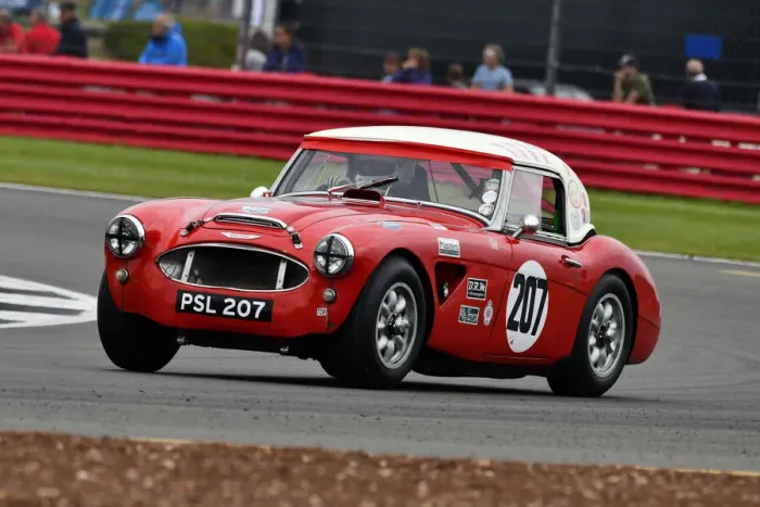 Framed Print : CJ9 3664 Crispin Harris, James Wilmoth, Austin Healey 3000