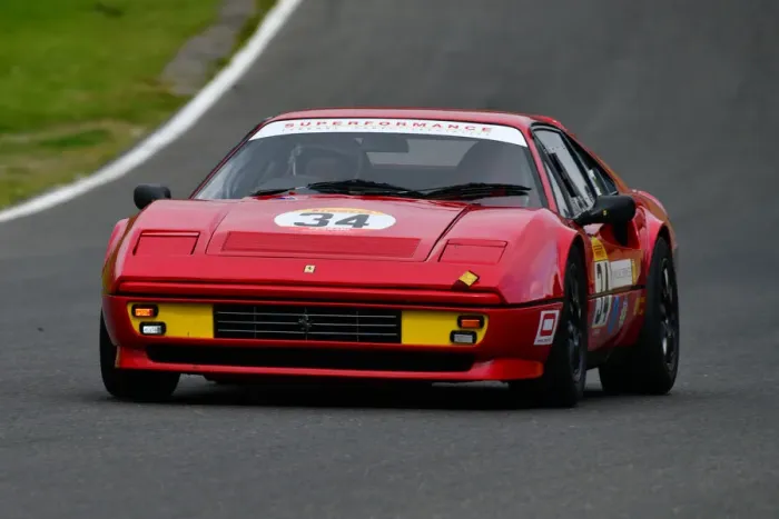 Framed Print : CJ9 4078 Gary Culver, Ferrari 328 GTB