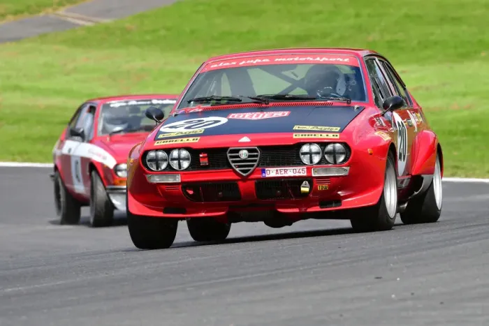 Framed Print : CJ9 4654 Jeff Byloos, Alfa Romeo Alfetta GTV
