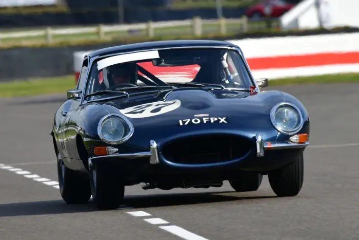 Rights Managed : CJ9 7041 Andrew Hibberd, Andrew Hayden, Jaguar E-Type FHC