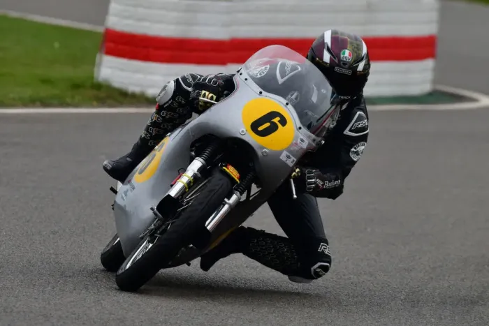 Rights Managed : CJ9 7372 Richard Cooper, Steve Parrish, Norton Manx 30M Rights Managed : CJ9 7372 Richard Cooper, Steve Parrish, Norton Manx 30M