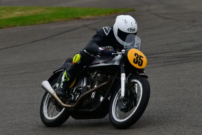 Rights Managed : CJ9 7454 Conor Cummins, Keith Bush, Norton Manx 30M