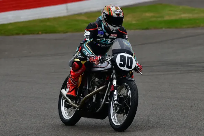 Rights Managed : CJ9 7479 Sam Clews, Peter Hickman, Norton Manx 30M Rights Managed : CJ9 7479 Sam Clews, Peter Hickman, Norton Manx 30M