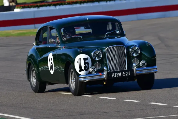 Rights Managed : CJ9 9112 Duncan Pittaway, Rowan Atkinson, Jaguar MKVII Rights Managed : CJ9 9112 Duncan Pittaway, Rowan Atkinson, Jaguar MKVII
