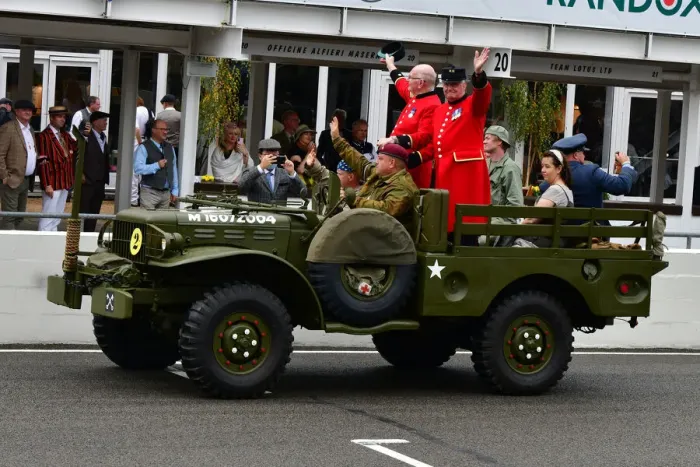 Rights Managed : CJ9 9769 Dodge WC, Chelsea Pensioners Rights Managed : CJ9 9769 Dodge WC, Chelsea Pensioners