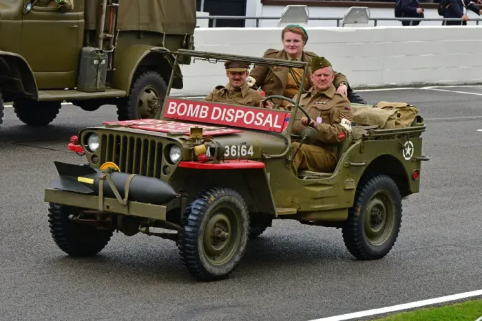 Rights Managed : CJ9 9828 Mark Forster, Willys Jeep Bomb Disposal Rights Managed : CJ9 9828 Mark Forster, Willys Jeep Bomb Disposal