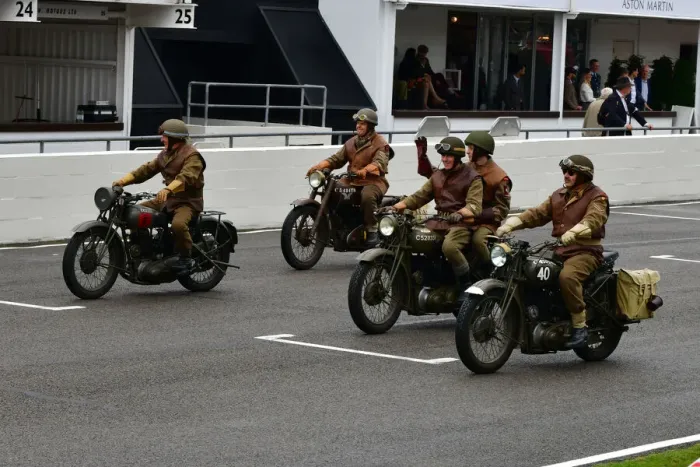 Rights Managed : CJ9 9860 A quartet of Motorcycles, BSA, Matchless Rights Managed : CJ9 9860 A quartet of Motorcycles, BSA, Matchless