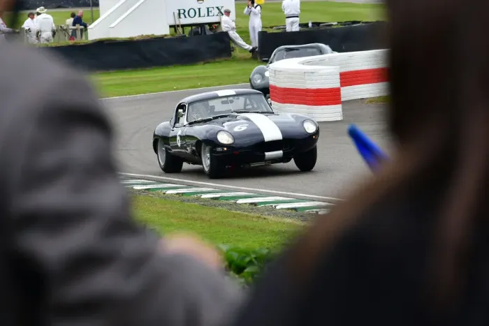 Rights Managed : CJ9 9943 Richard Meins, Rob Huff, Jaguar E-Type semi-lightweight Rights Managed : CJ9 9943 Richard Meins, Rob Huff, Jaguar E-Type semi-lightweight