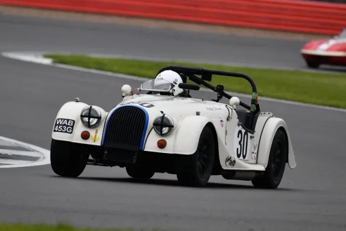 Framed Print : CJM-P 0776 Robin Pearce, Morgan Plus 8 Framed Print : CJM-P 0776 Robin Pearce, Morgan Plus 8