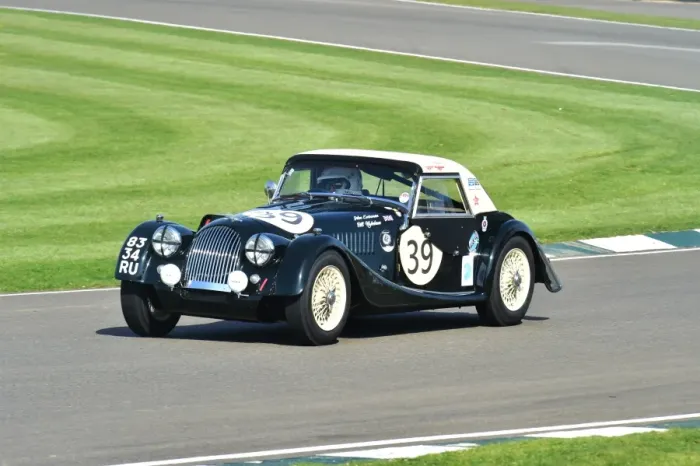 Rights Managed : CM1 0988 John Emberson, Peter Horsman, Morgan Plus Four Super Sports Rights Managed : CM1 0988 John Emberson, Peter Horsman, Morgan Plus Four Super Sports