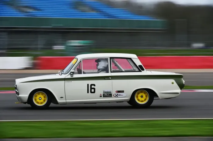 Framed Print : CM1 3693 David Tomlin, Ford Lotus Cortina, KFR 218 D, Innes ireland Cup Framed Print : CM1 3693 David Tomlin, Ford Lotus Cortina, KFR 218 D, Innes ireland Cup