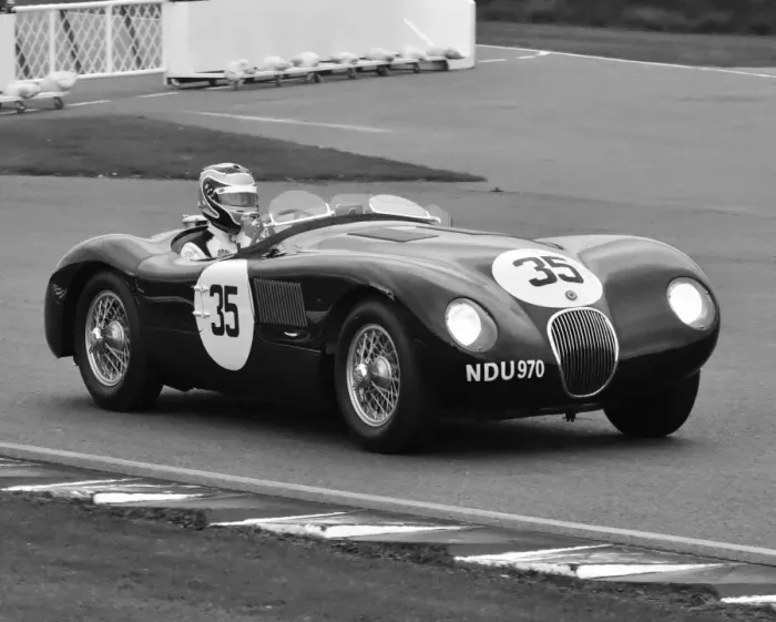 Rights Managed : CM10 5036 David Cottingham, David Brazell, Jaguar C-Type Rights Managed : CM10 5036 David Cottingham, David Brazell, Jaguar C-Type