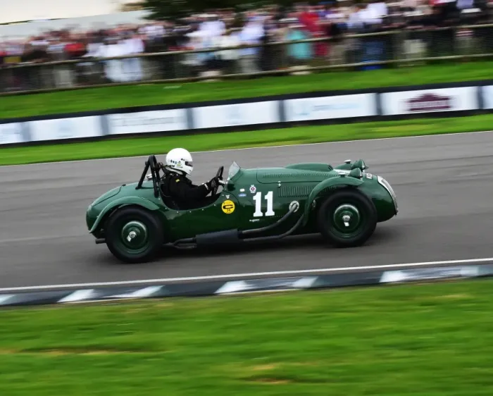 Rights Managed : CM10 5075 Patrick Blakeney-Edwards, Andrew Hall, Frazer Nash Le Mans replica