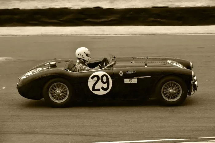 Rights Managed : CM10 5157 Michael Darcey, Richard Woolmer, Austin Healey 100S Rights Managed : CM10 5157 Michael Darcey, Richard Woolmer, Austin Healey 100S