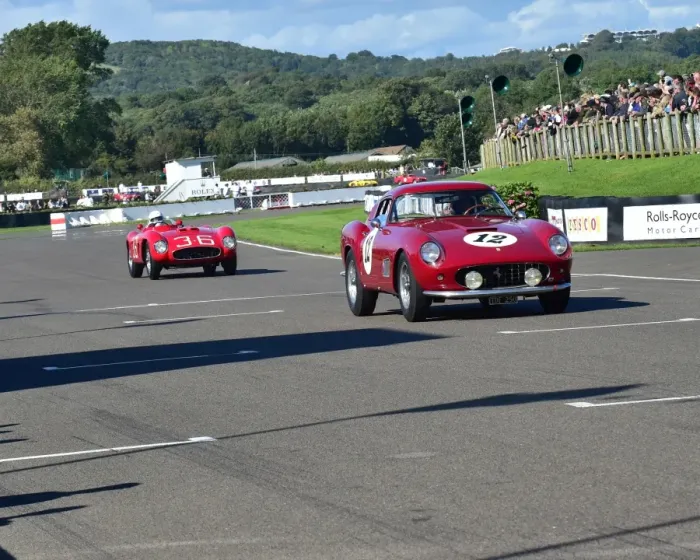 Rights Managed : CM10 6088 David Cottingham, Ferrari 500 TR, Steve Boutlbee Brooks, Ferrari 250 GT Rights Managed : CM10 6088 David Cottingham, Ferrari 500 TR, Steve Boutlbee Brooks, Ferrari 250 GT